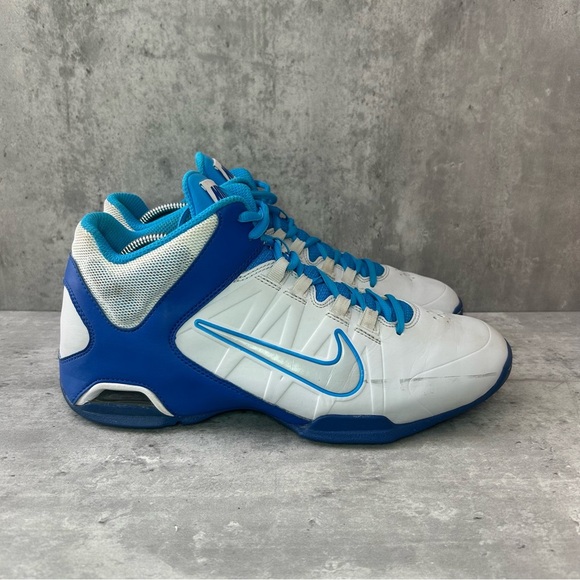 Nike Air Visi Pro 4 Basketball Sneakers 587562-004 Womens sz 9.5 - blue/white - Picture 1 of 7